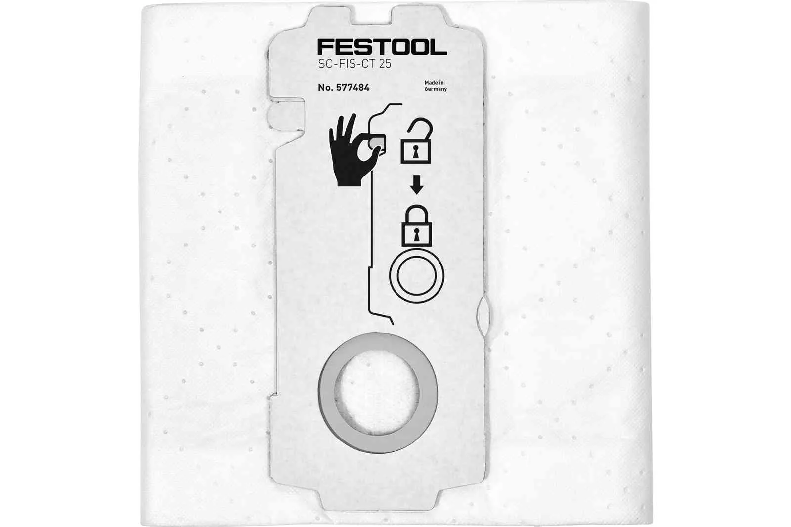 Festool 577484 Selfclean Filter Bag CT 25, 5-pack