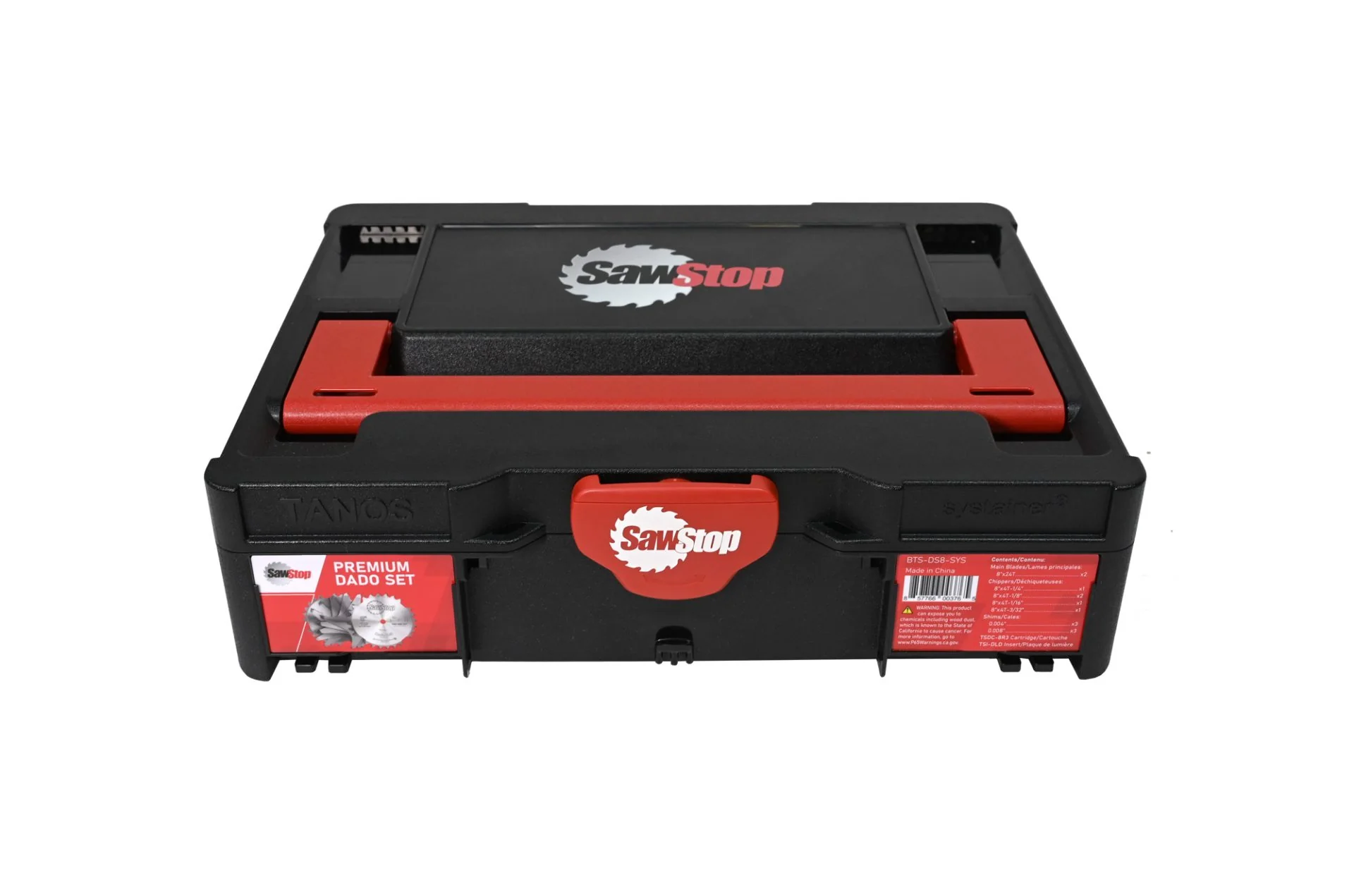 SawStop BTS-DS8-SYS Dado Set 8" w/Systainer - Image 2